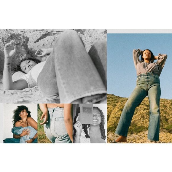 💕DOEN💕 Doen x Dronme Denim Dronme Jeans ~ Cascade Wash Blue 35 - Picture 10 of 16